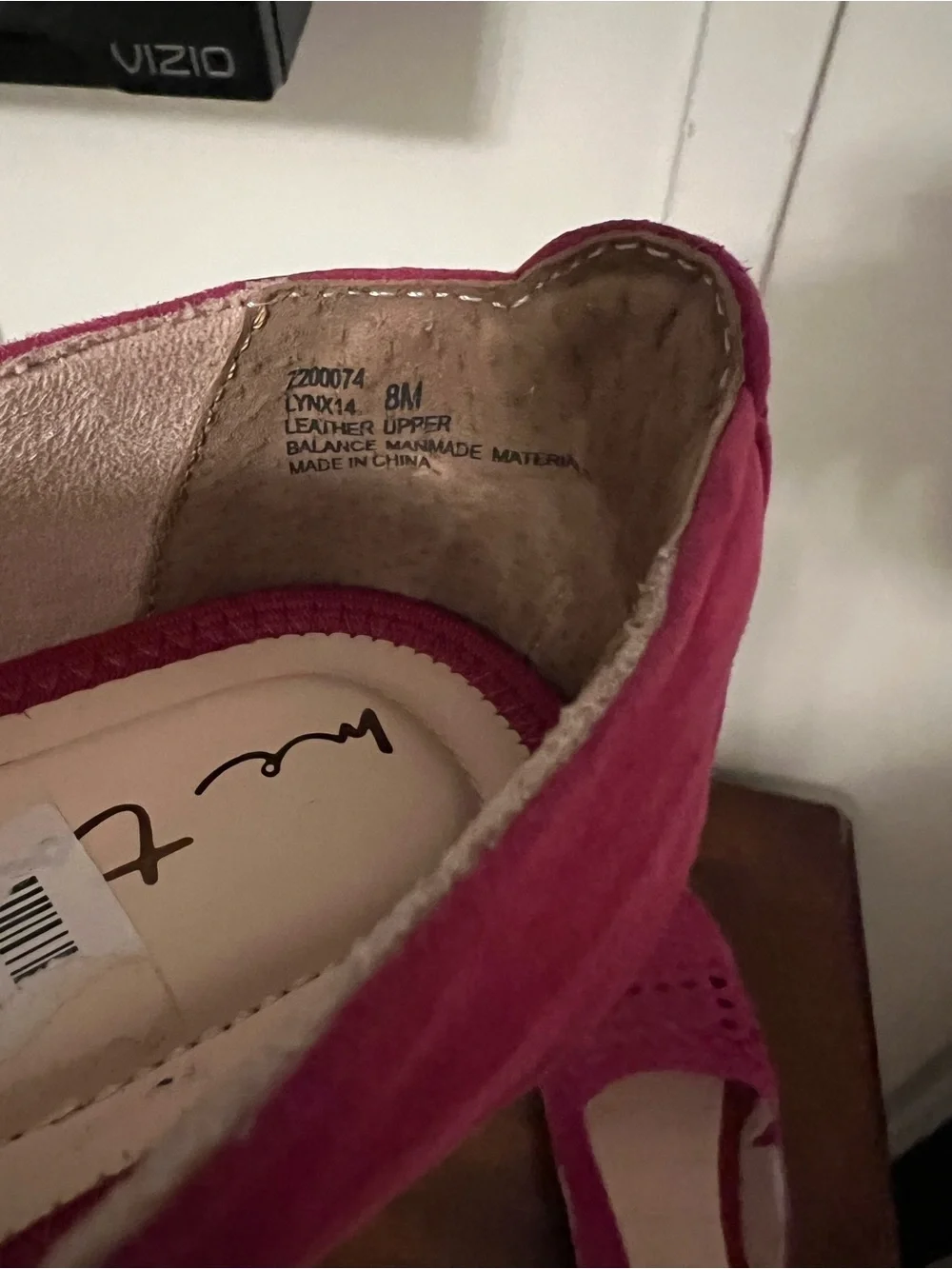 Me Too Lynx espadrille flats woven fuchsia suede upper jute-wrapped sole size 8
